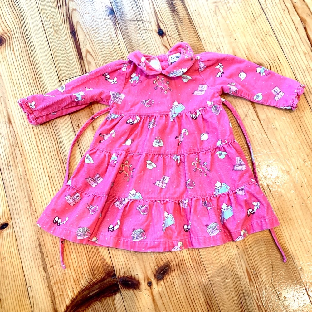Le Top Pink Corduroy Dress Size 18 Months